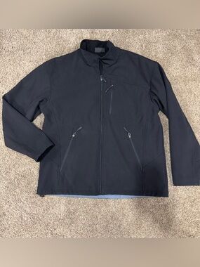 Athletech Black Lightweight Zip-Up Shirt Jacket